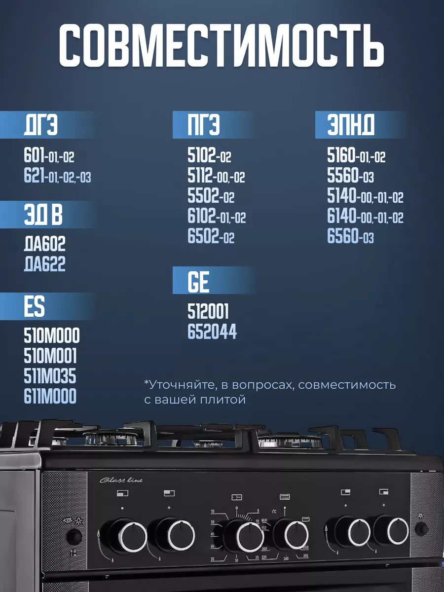 Переключатель 11НЕ/286 5-ти позиционный для плит Гефест