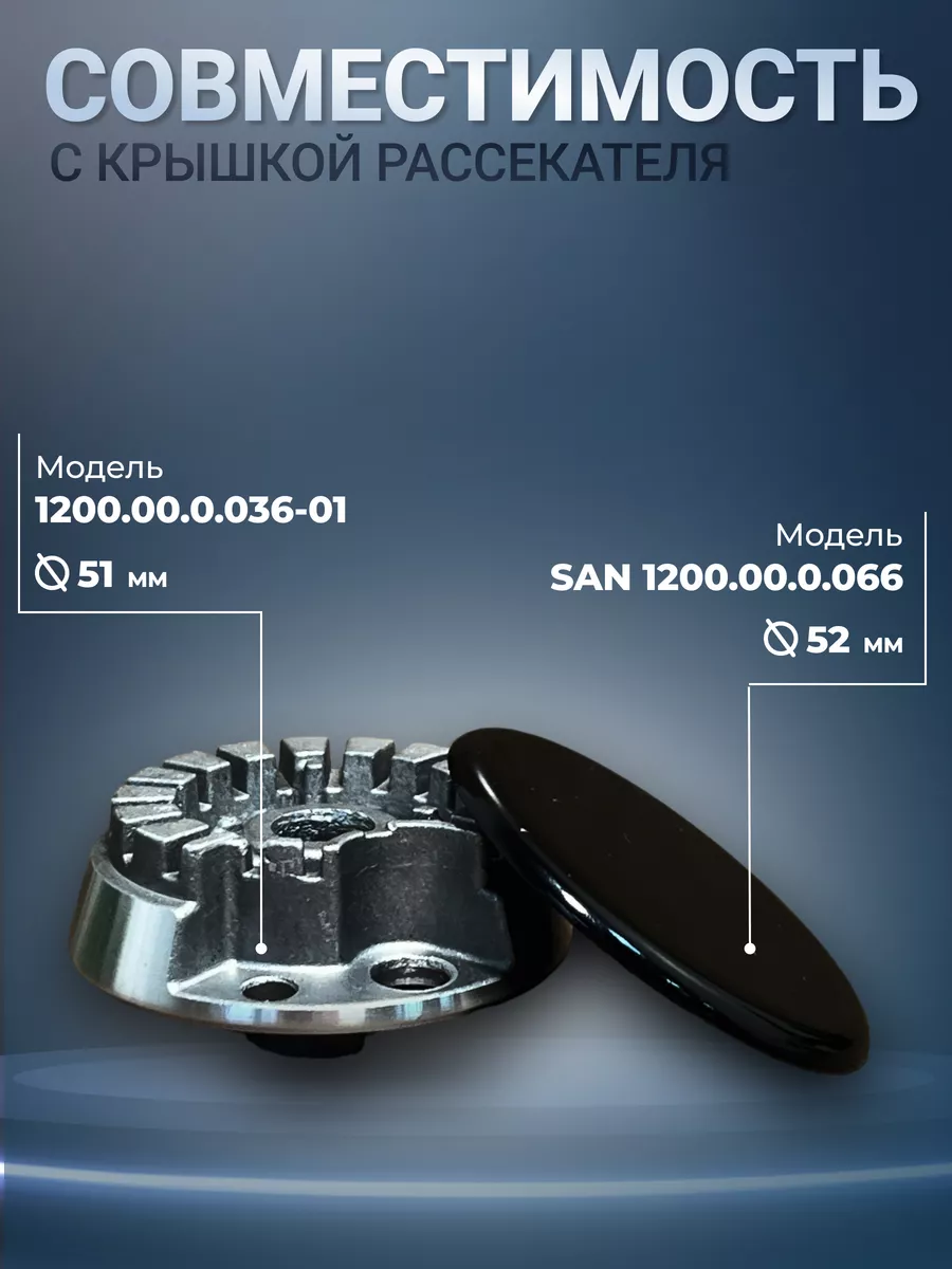 Рассекатель малой мощности 51 мм для плит группы Гефест-5