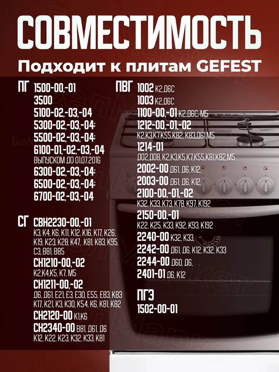 Свеча розжига для плиты Гефест 1500, 3500, 5100 - 1шт
