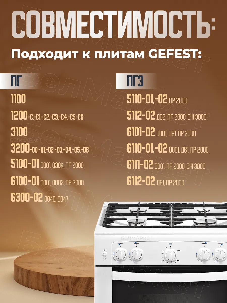 Свеча розжига (разрядник) для газовой плиты 1 шт Gefest
